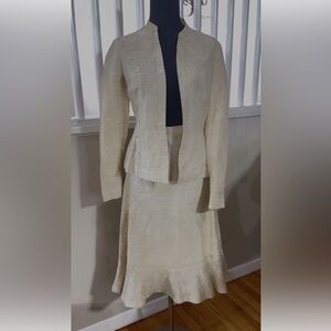 Jigsaw Cream Skirt Set